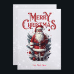 Cartes Pour Fêtes Annuelles Père Noël vintage<br><div class="desc">Vous cherchez une façon unique et chaleureuse d'envoyer vos salutations saisonnières? Ne cherchez pas plus loin que notre carte de Noël du Père Noël du Père Noël du Père Noël! Grâce à son coloris et son design enchanteur, cette carte est sûre d'égayer la journée de tous. Que vous l'envoyiez à...</div>