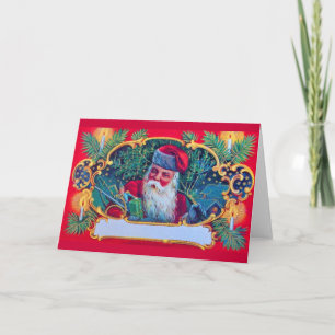 CARTES POUR FÊTES ANNUELLES PÈRE NOËL VINTAGE