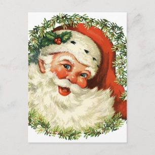 Cartes Pour Fêtes Annuelles Père Noël vintage