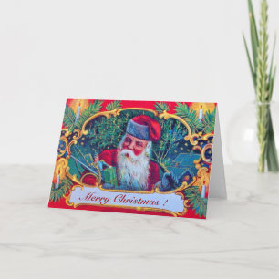 CARTES POUR FÊTES ANNUELLES PÈRE NOËL VINTAGE