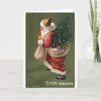 Cartes Pour Fêtes Annuelles Père Noël vintage