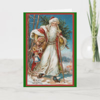 Père Noël vintage avec des jouets