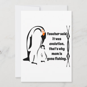 Cartes Pour Fêtes Annuelles Père Penguin Empereur debout avec son fils