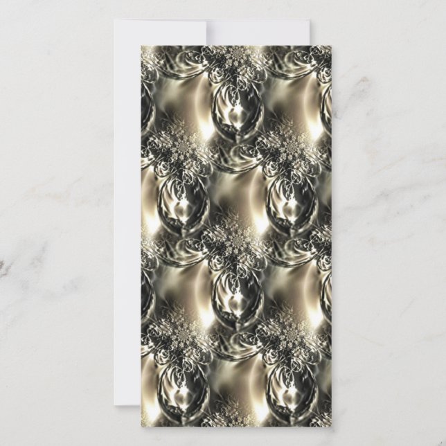 Cartes Pour Fêtes Annuelles Perles dorées (Devant)