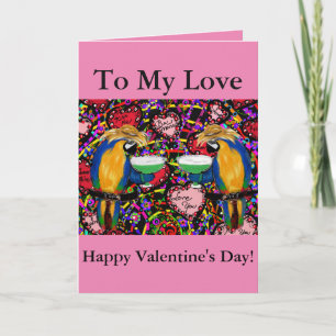 Cartes Pour Fêtes Annuelles Perroquet de Valentine