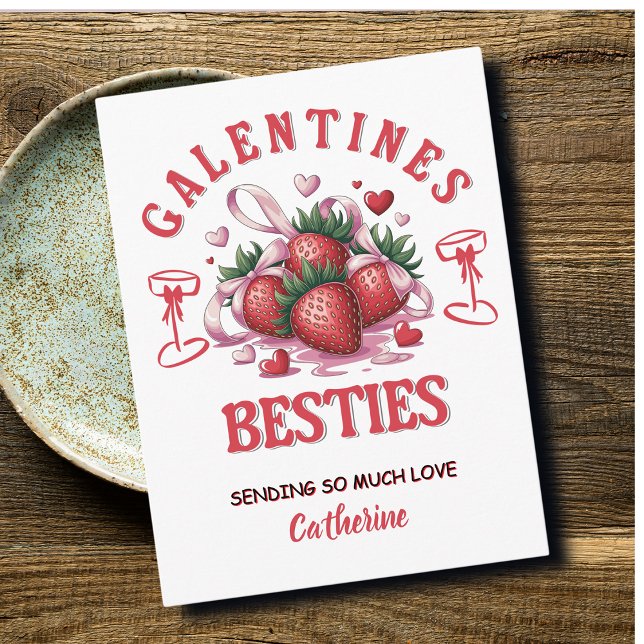 Cartes Pour Fêtes Annuelles Personalized Galentine’s Day  (Créateur téléchargé)