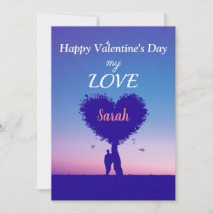Cartes Pour Fêtes Annuelles Personalized Happy Valentine's day card