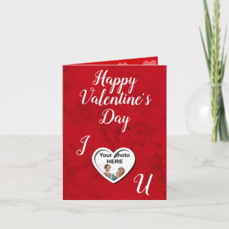 Cartes Pour Fêtes Annuelles Personalized Photo Happy Valentine's Day