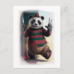 Cartes Pour Fêtes Annuelles Personnage de film de parodie d'horreur drôle sur
