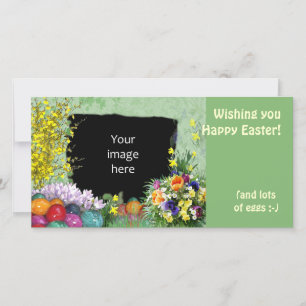 Cartes Pour Fêtes Annuelles (Personnalisable) Cadre de Pâques