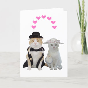 Cartes Pour Fêtes Annuelles Personnalisable, jolie chats Valentine