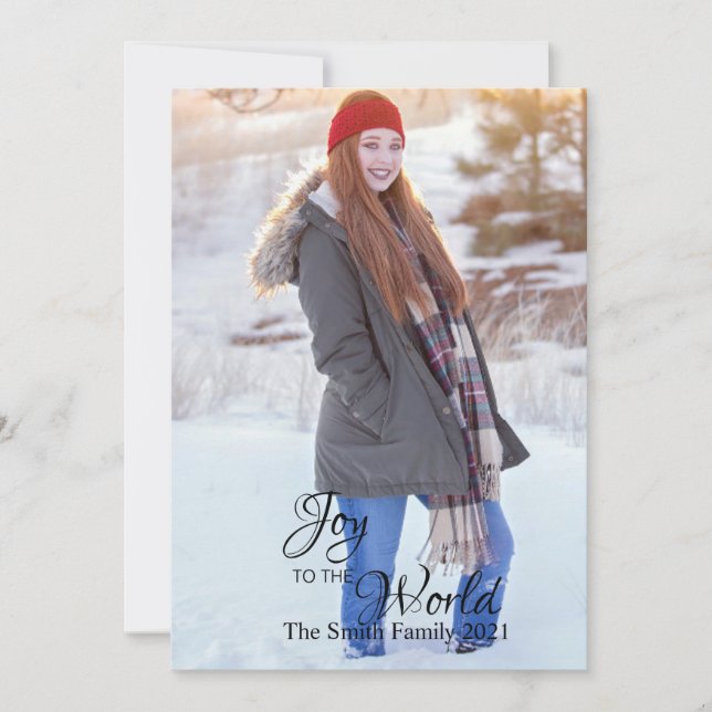 Cartes Pour Fêtes Annuelles Personnalisable Joy Christmas Green Polka Dot Back (Devant)