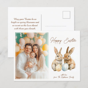 Cartes Pour Fêtes Annuelles 🐇 personnalisable OEuf-stra mignonne Hoppy Pâques