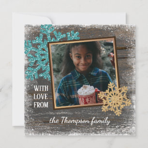 Cartes Pour Fêtes Annuelles Personnalisé Avec Joyeuses Fêtes d'amour