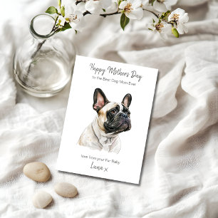 Cartes Pour Fêtes Annuelles Personnalisé Best Dog Mom French Bulldog Modern