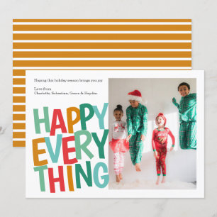 Cartes Pour Fêtes Annuelles Personnalisé Joyeux Tout Noël coloré