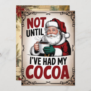 Cartes Pour Fêtes Annuelles Personnalisé Père Noël Cocaca Drôle Vintage