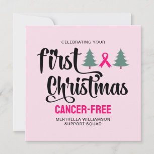Cartes Pour Fêtes Annuelles Personnalisé PREMIER NOËL Cancer du sein Gratuit