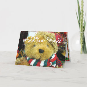Cartes Pour Fêtes Annuelles Personnaliser brouillée d'ours