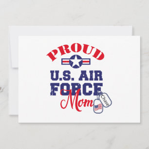 Cartes Pour Fêtes Annuelles Personnaliser Chien Tag U.S Air Force Maman
