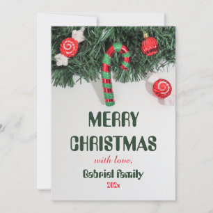 Cartes Pour Fêtes Annuelles personnaliser de noël de famille