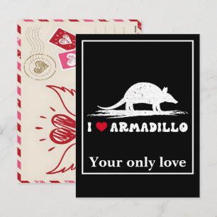 Cartes Pour Fêtes Annuelles Personnaliser les silhouettes de tatou : conceptio