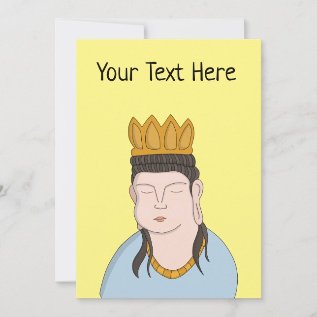 Cartes Pour Fêtes Annuelles Personnaliser votre Bouddha Texte (Devant)