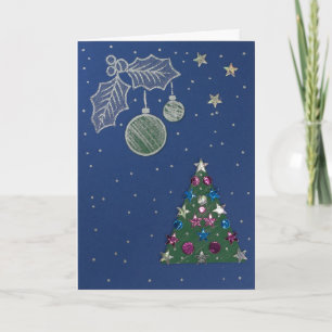Cartes Pour Fêtes Annuelles Personnalisez la brillance de Noël et la brindille