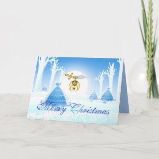 Cartes Pour Fêtes Annuelles Personnalisez les voeux de Noël de l'Emblème Shrin
