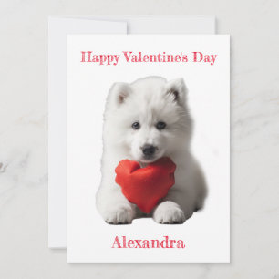 Cartes Pour Fêtes Annuelles Personnalisez Smoyed Puppy Valentine