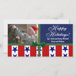 Cartes Pour Fêtes Annuelles Personnalité patriotique militaire de Noël