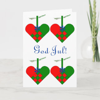 Cartes Pour Fêtes Annuelles Personnalité scandinavienne du Christ Hearts