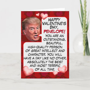 Cartes Pour Fêtes Annuelles Personnellement, le président Donald Trump Funny V