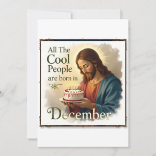 Cartes Pour Fêtes Annuelles Personnes cool nées en décembre
