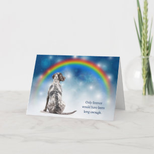 Cartes Pour Fêtes Annuelles Perte de veilleuses pour Pointer allemand à poil c