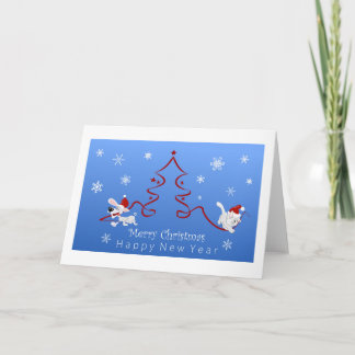 Cartes Pour Fêtes Annuelles Pet Lovers Christmas, Holiday Greeting Card