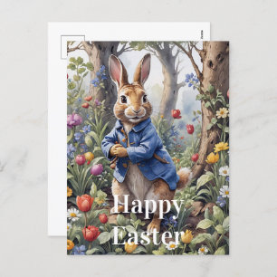 Cartes Pour Fêtes Annuelles Peter le lapin de Pâques Joyeux Pâques
