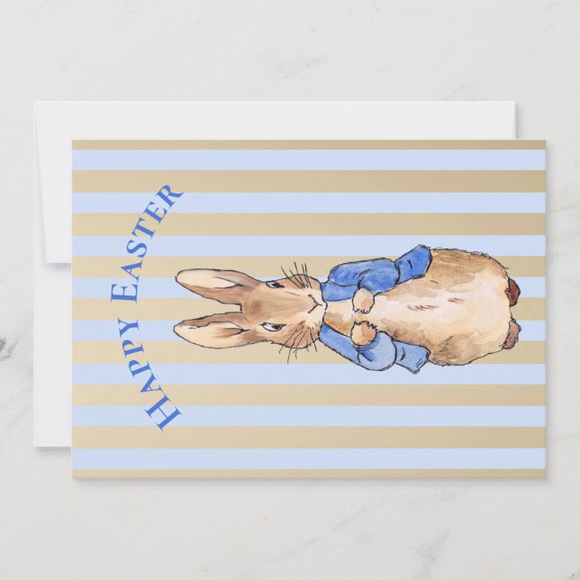 Cartes Pour Fêtes Annuelles Peter le lapin Joyeux Pâques (Devant)