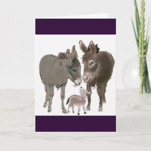 Cartes Pour Fêtes Annuelles Petit âne