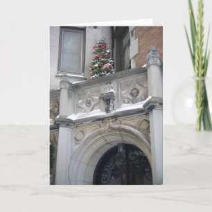 Cartes Pour Fêtes Annuelles Petit arbre New York City Upper West Side Noël
