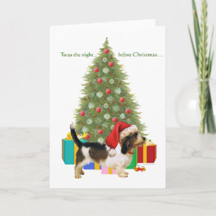 Cartes Pour Fêtes Annuelles Petit Basset Griffon Vendeen Noël