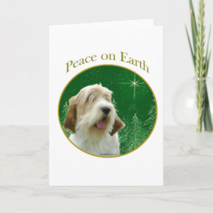 Cartes Pour Fêtes Annuelles Petit Basset Griffon Venden Paix