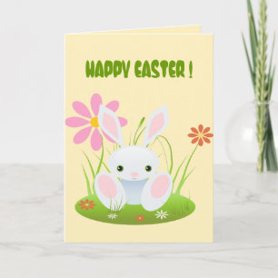 Cartes Pour Fêtes Annuelles Petit Blue Bunny