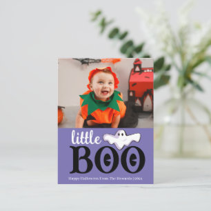 Cartes Pour Fêtes Annuelles Petit Boo ! Éffrayant Cute Halloween Photo de fami
