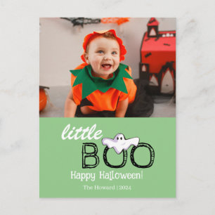 Cartes Pour Fêtes Annuelles Petit Boo ! Éffrayant Cute Halloween Photo de fami