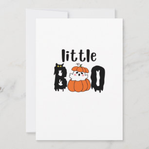 Cartes Pour Fêtes Annuelles Petit Boo Mignon Citrouille Chat Halloween Style V