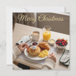 Cartes Pour Fêtes Annuelles Petit déjeuner de Noël de golf pour golfeur