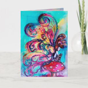 Cartes Pour Fêtes Annuelles Petit Elfe des Champignons