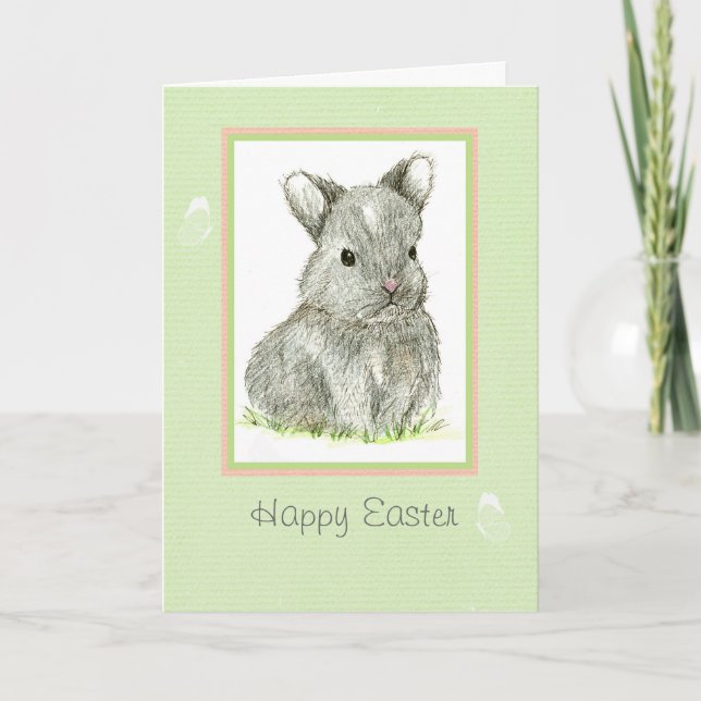 Cartes Pour Fêtes Annuelles Petit-fils Joyeux lapin de Pâques (Devant)