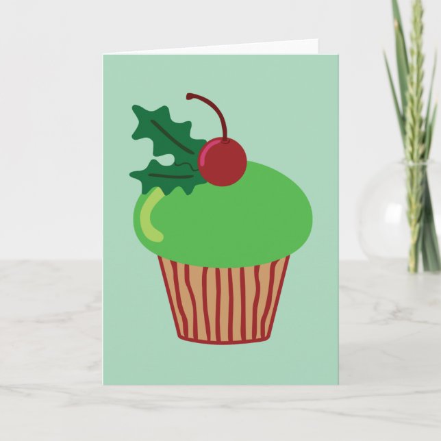 Cartes Pour Fêtes Annuelles Petit gâteau de Noël (Devant)